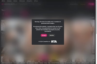 CreatePorn AI preview